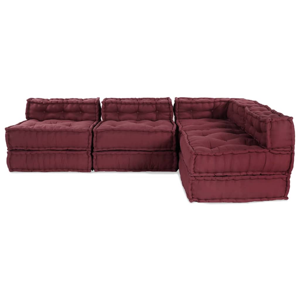 Modulsofa 4 Pcs Bordeaux 70 X 70 X 56 Cm Stof Artisan Eg