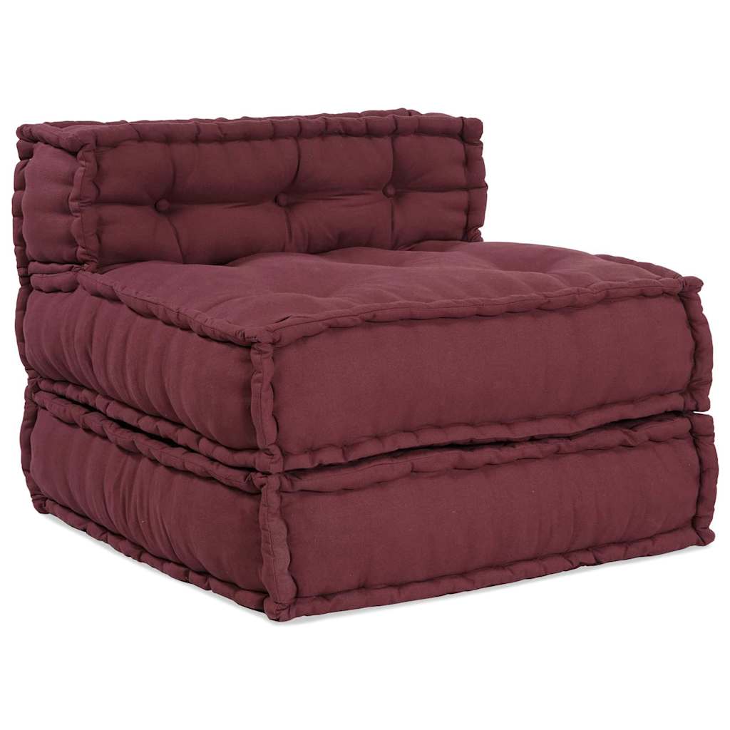 Modulsofa 4 Pcs Bordeaux 70 X 70 X 56 Cm Stof Artisan Eg