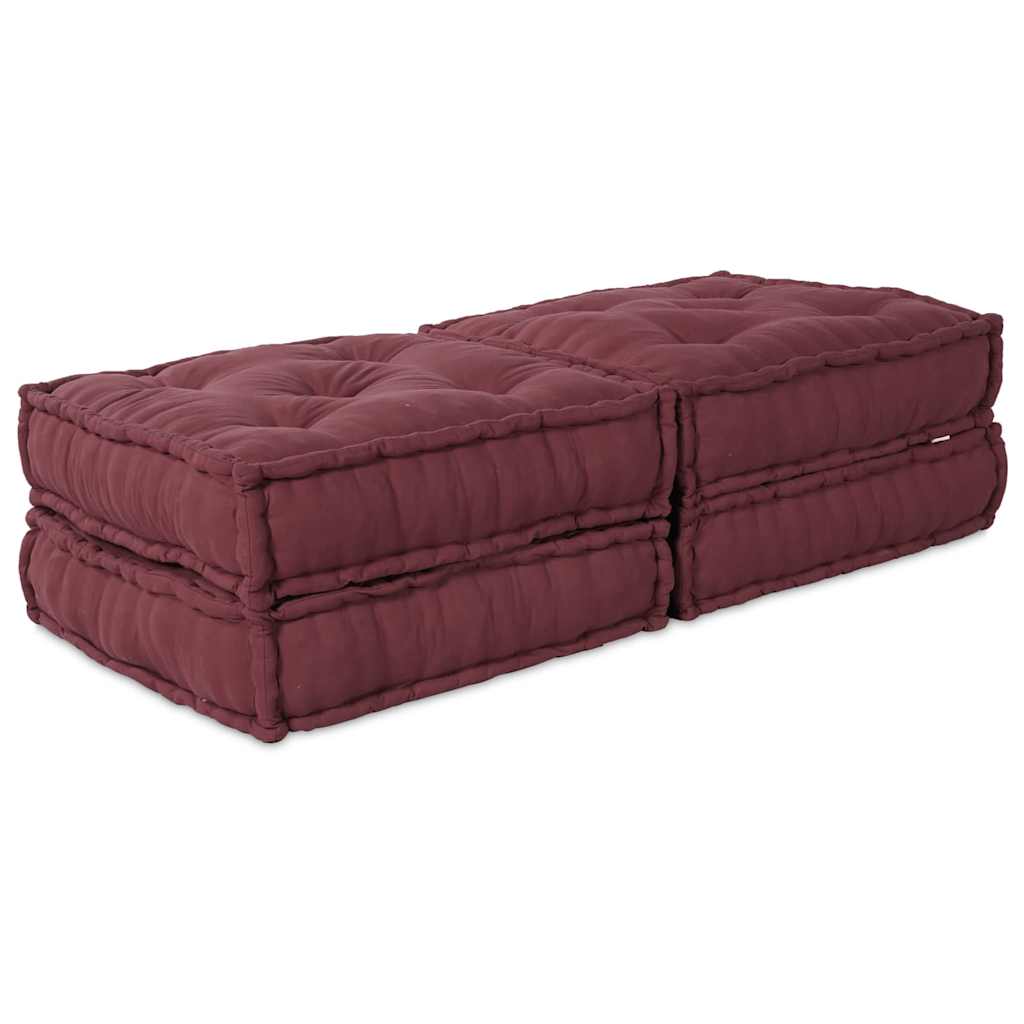Modulsofa 2 Pcs Bordeaux 70 X 70 X 36 Cm Stof Artisan Eg
