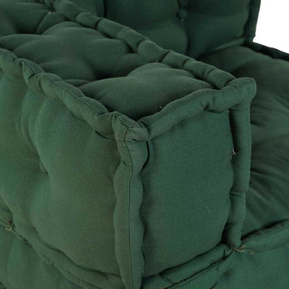 Modulsofa 4 Pcs Grøn 70 X 70 X 56 Cm Stof Artisan Eg
