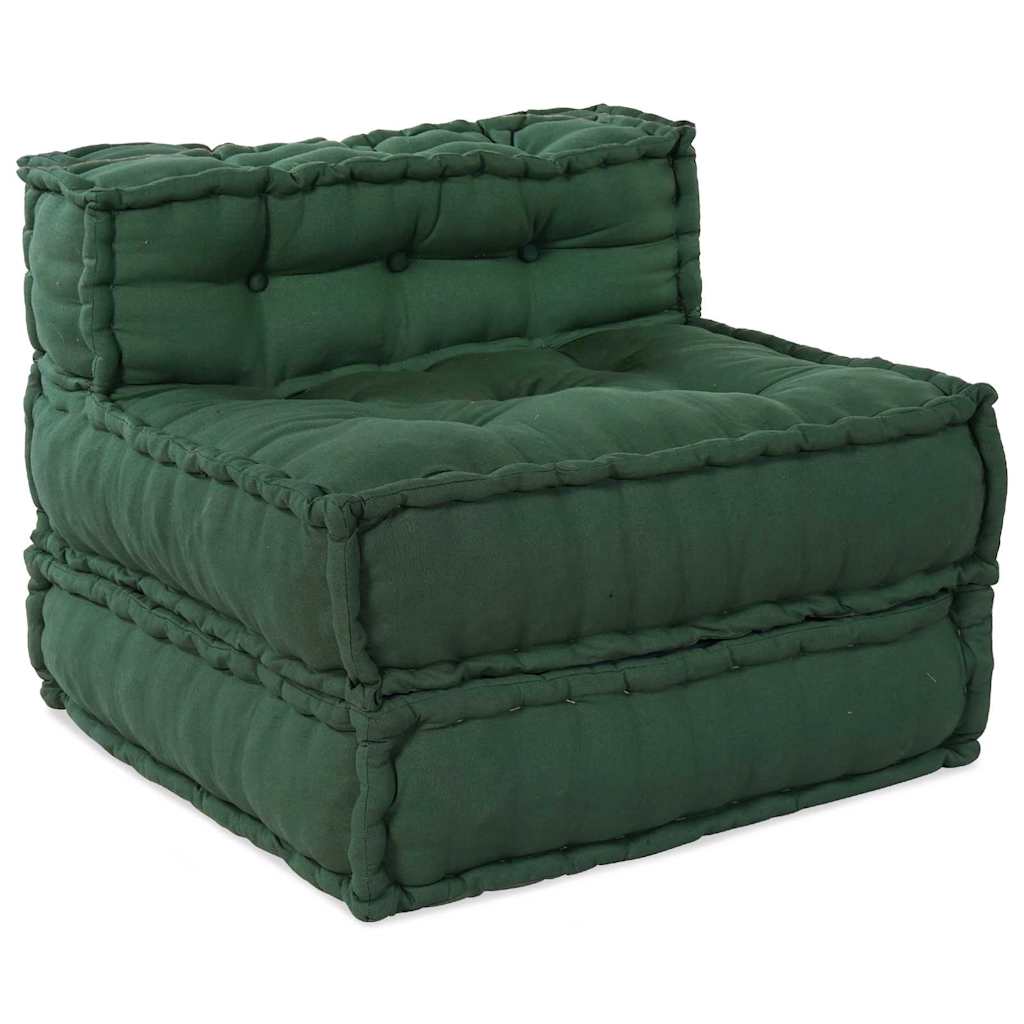 Modulsofa 4 Pcs Grøn 70 X 70 X 56 Cm Stof Artisan Eg