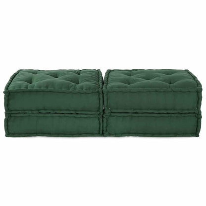 Modulsofa 2 Pcs Grøn 70 X 70 X 36 Cm Stof Artisan Eg