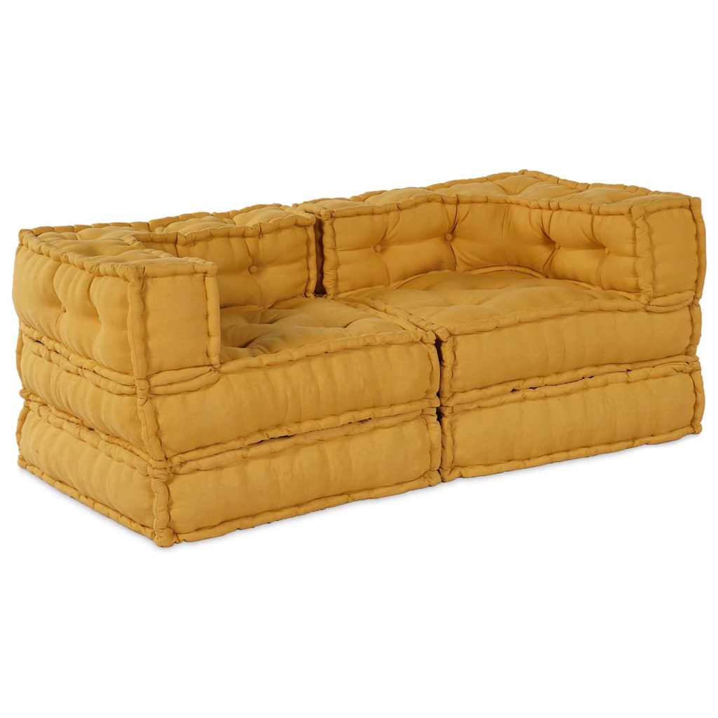 Modulsofa 2 Pcs Gul 70 X 70 X 56 Cm Stof Artisan Eg