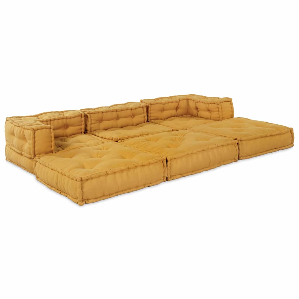 Modulsofa 2 Pcs Gul 70 X 70 X 56 Cm Stof Artisan Eg