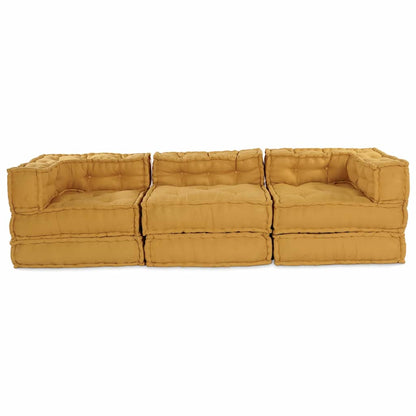 Modulsofa 3 Pcs Gul 70 X 70 X 56 Cm Stof Artisan Eg