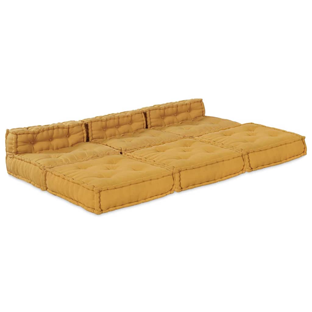 Modulsofa 4 Pcs Gul 70 X 70 X 56 Cm Stof Artisan Eg