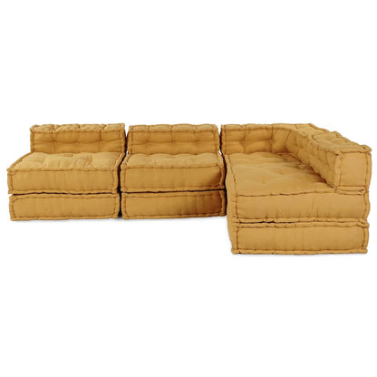 Modulsofa 4 Pcs Gul 70 X 70 X 56 Cm Stof Artisan Eg
