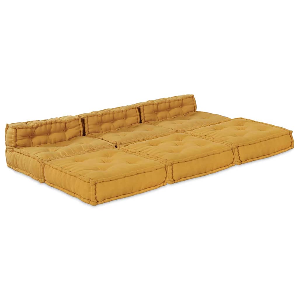 Modulsofa 4 Pcs Gul 70 X 70 X 56 Cm Stof Artisan Eg