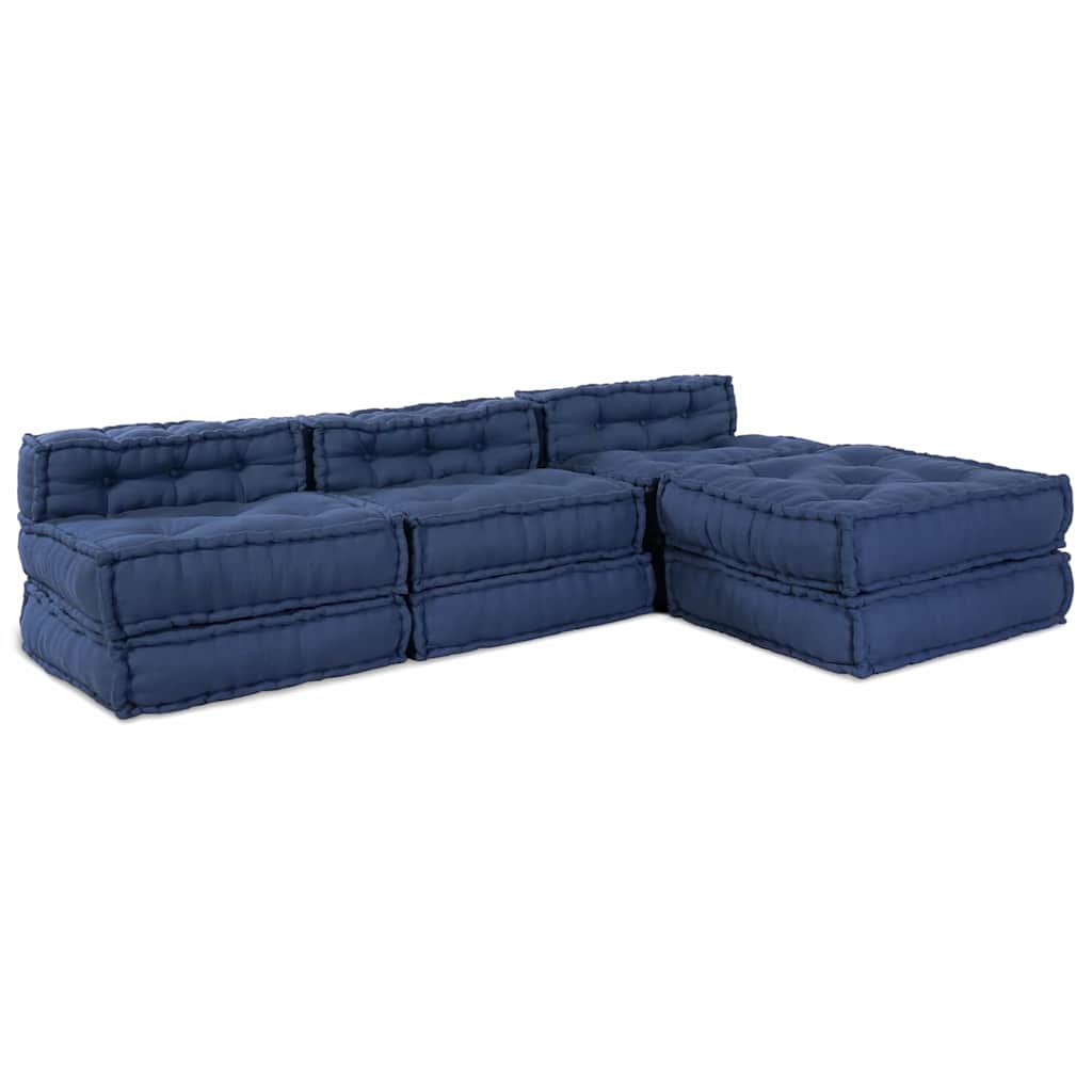 Modulsofa 4 Pcs Indigo 70 X 70 X 56 Cm Stof Artisan Eg