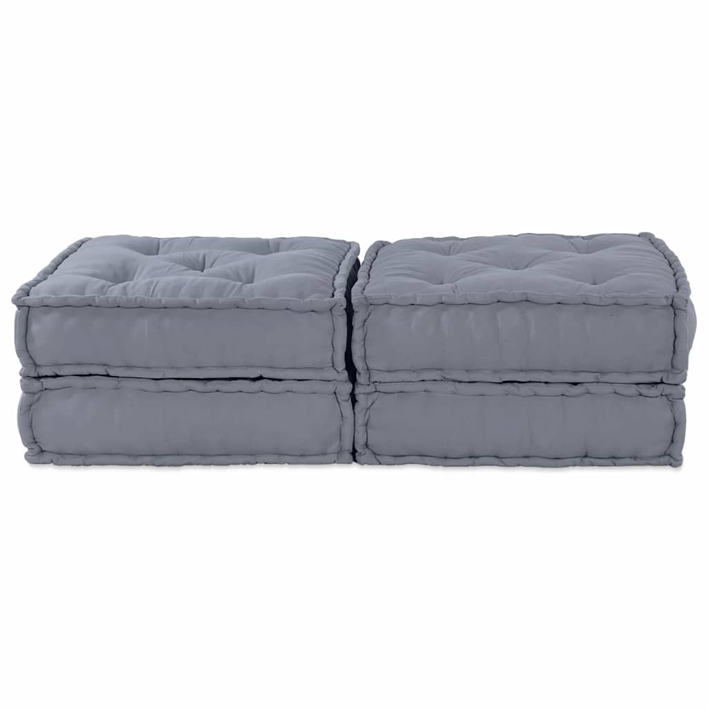 Modulsofa 2 Pcs Grå 70 X 70 X 36 Cm Stof Artisan Eg