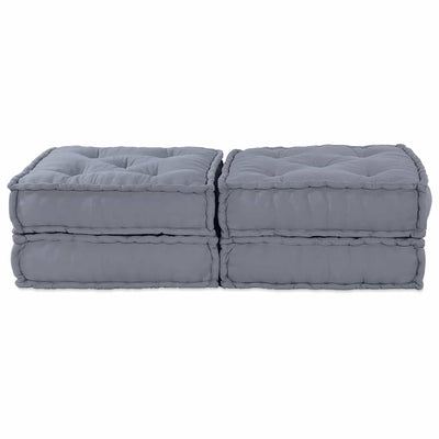 Modulsofa 2 Pcs Grå 70 X 70 X 36 Cm Stof Artisan Eg