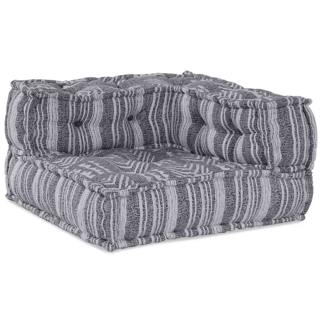 Modulsofa Stribet 2 Pcs Grå 70 X 70 X 54 Cm Stof Artisan Eg