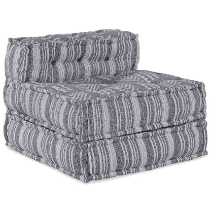 Modulsofa Stribet 4 Pcs Lysegrå 70 X 70 X 56 Cm Stof Artisan Eg
