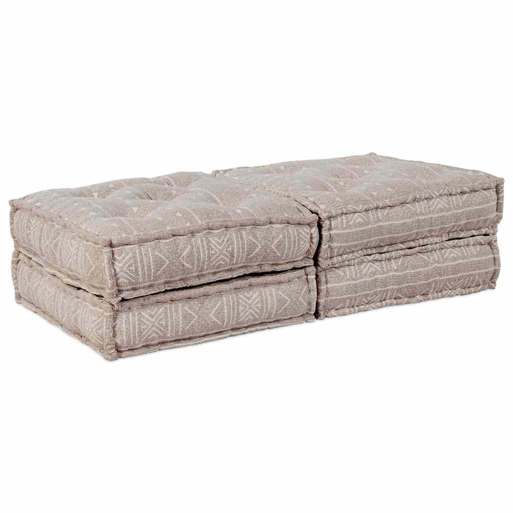 Modulsofa Geometrisk 2 Pcs Lysebrun 70 X 70 X 36 Cm Stof Artisan Eg