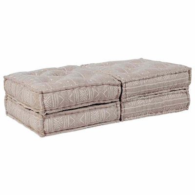 Modulsofa Geometrisk 2 Pcs Lysebrun 70 X 70 X 36 Cm Stof Artisan Eg