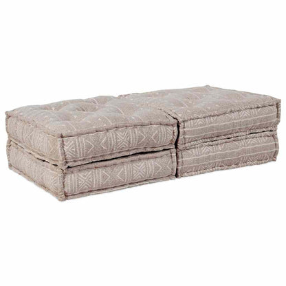 Modulsofa Geometrisk 2 Pcs Lysebrun 70 X 70 X 36 Cm Stof Artisan Eg