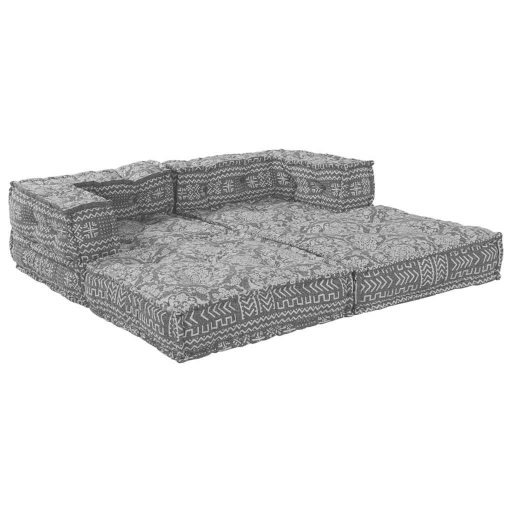 Modulsofa Geometrisk 2 Pcs Lysegrå 70 X 70 X 56 Cm Stof Artisan Eg