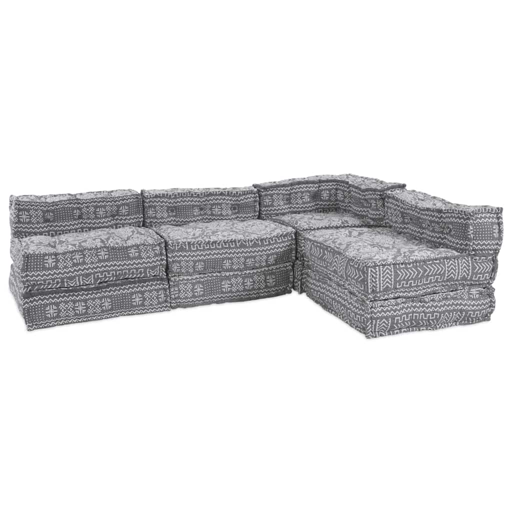 Modulsofa Geometrisk 4 Pcs Lysegrå 70 X 70 X 56 Cm Stof Artisan Eg