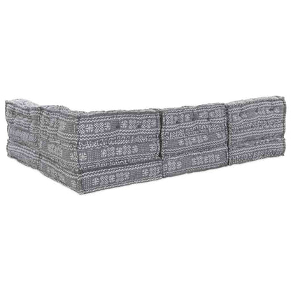 Modulsofa Geometrisk 4 Pcs Lysegrå 70 X 70 X 56 Cm Stof Artisan Eg