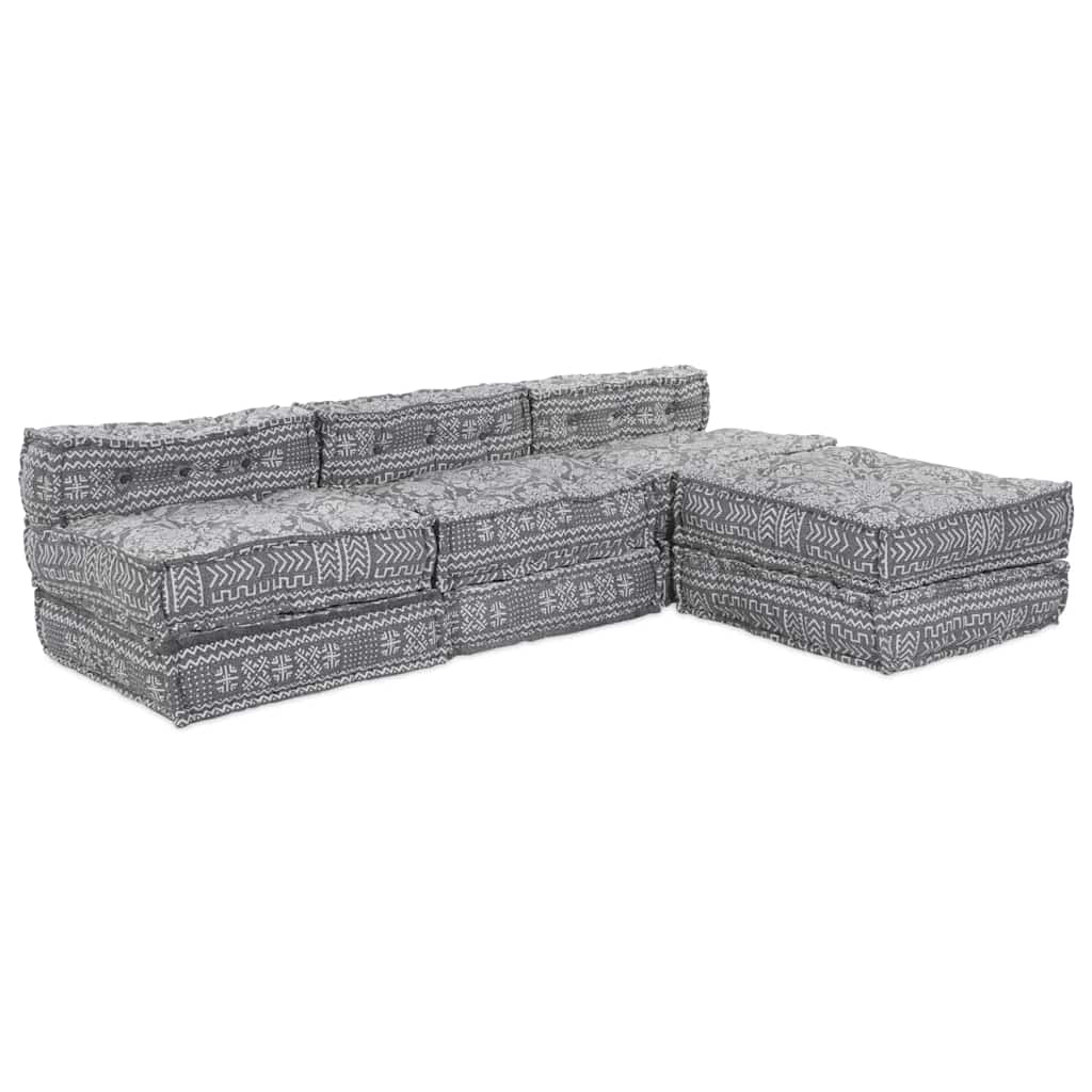 Modulsofa Geometrisk 4 Pcs Lysegrå 70 X 70 X 56 Cm Stof Artisan Eg