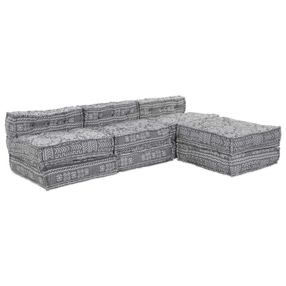 Modulsofa Geometrisk 4 Pcs Lysegrå 70 X 70 X 56 Cm Stof Artisan Eg
