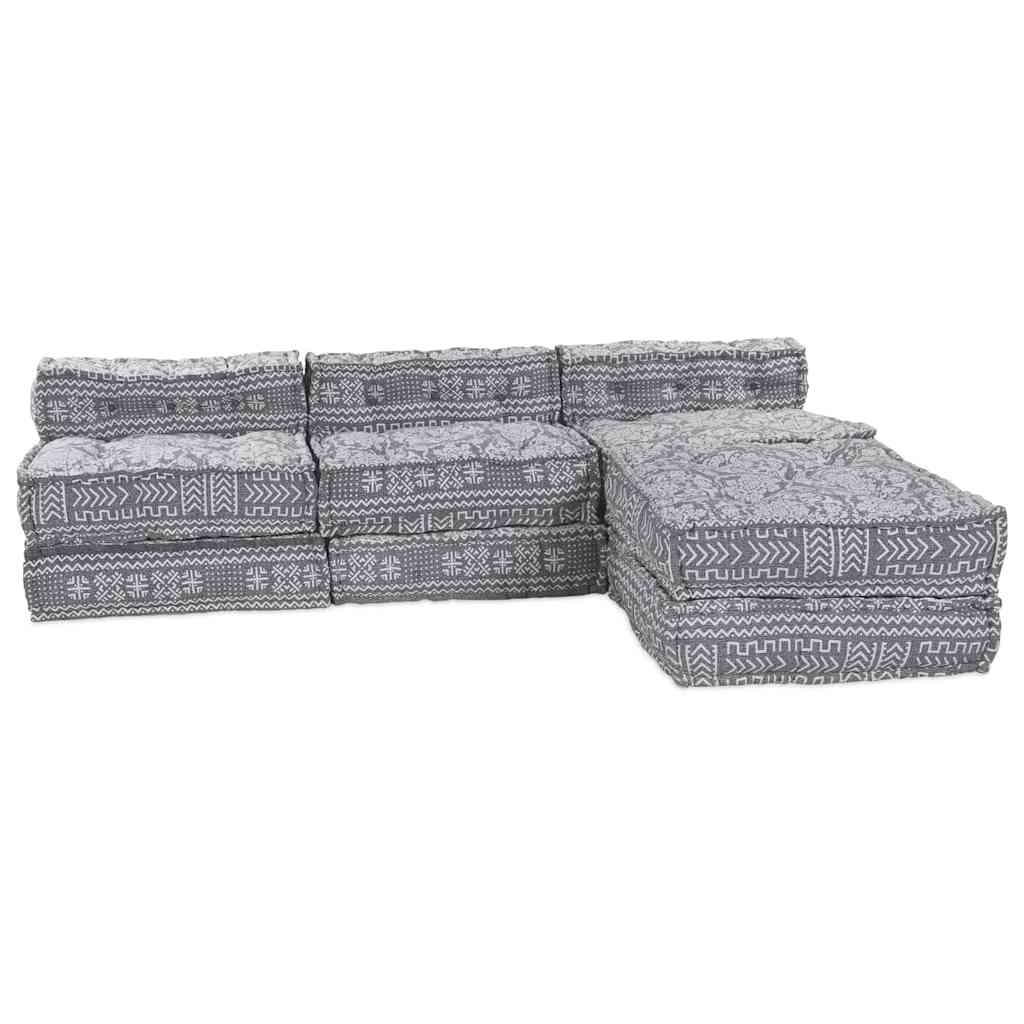 Modulsofa Geometrisk 4 Pcs Lysegrå 70 X 70 X 56 Cm Stof Artisan Eg