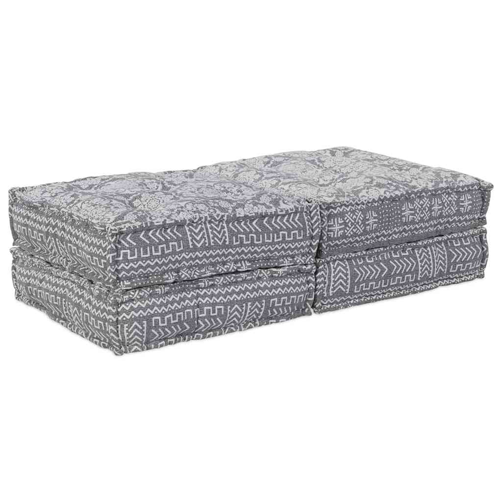 Modulsofa Geometrisk 2 Pcs Lysegrå 70 X 70 X 36 Cm Stof Artisan Eg