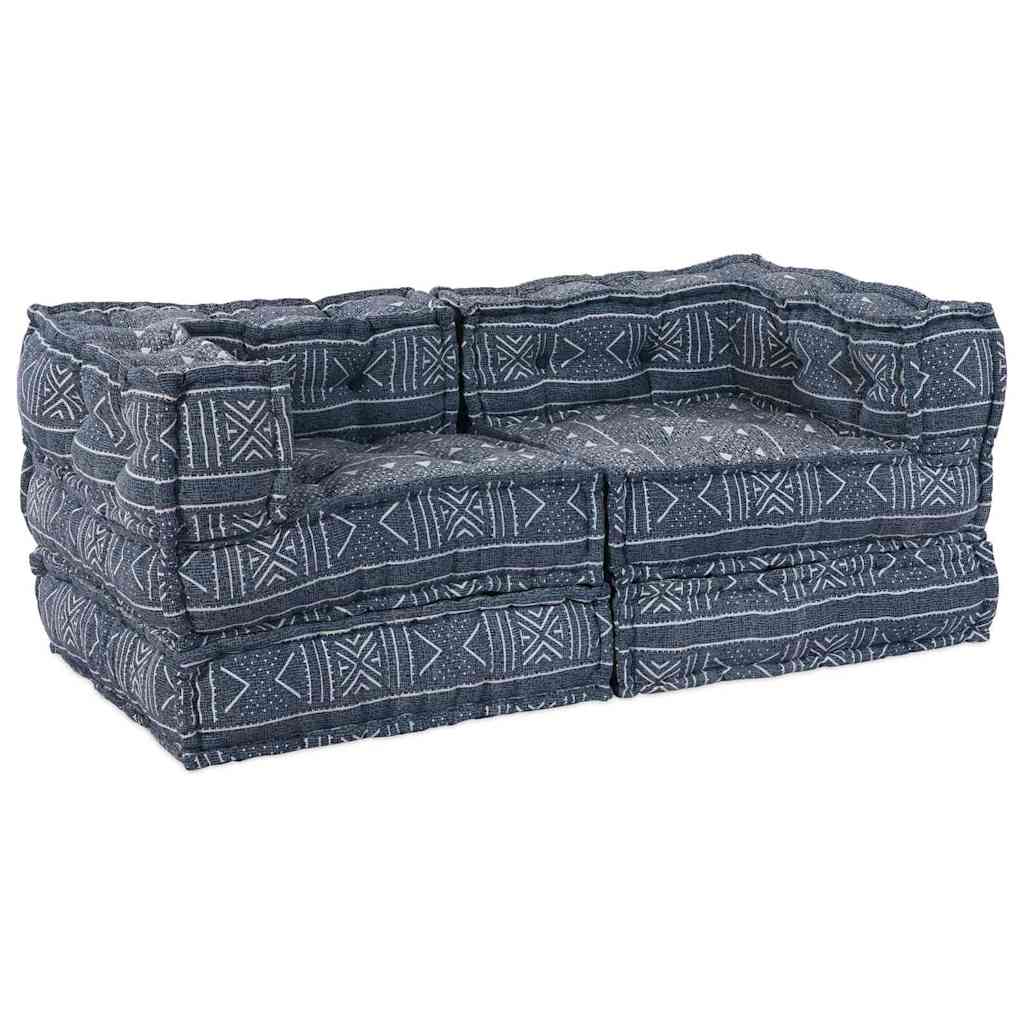 Modulsofa Geometrisk 2 Pcs Indigo 70 X 70 X 56 Cm Stof Artisan Eg