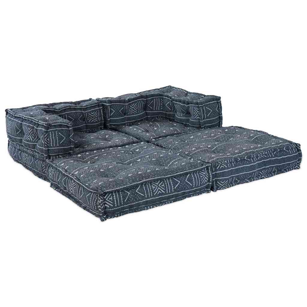 Modulsofa Geometrisk 2 Pcs Indigo 70 X 70 X 56 Cm Stof Artisan Eg