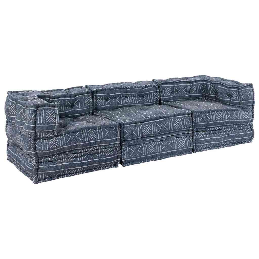 Modulsofa Geometrisk 3 Pcs Indigo 70 X 70 X 56 Cm Stof Artisan Eg