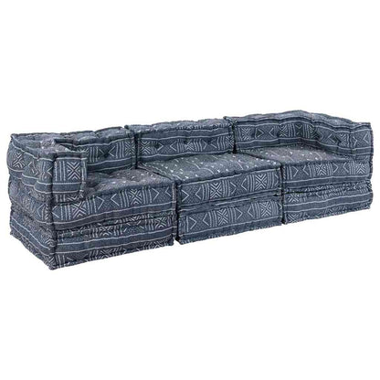 Modulsofa Geometrisk 3 Pcs Indigo 70 X 70 X 56 Cm Stof Artisan Eg