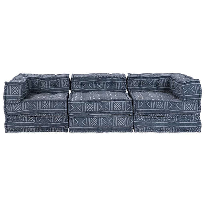 Modulsofa Geometrisk 3 Pcs Indigo 70 X 70 X 56 Cm Stof Artisan Eg