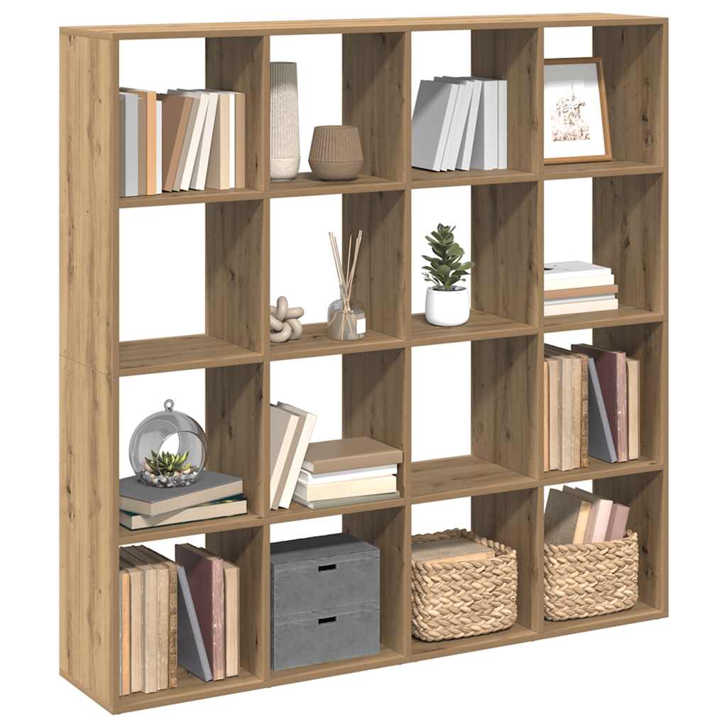 Bogskab 102X29X143 Cm Konstrueret Træ Egetræslook Artisian Oak