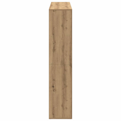 Bogskab 102X29X143 Cm Konstrueret Træ Egetræslook Artisian Oak