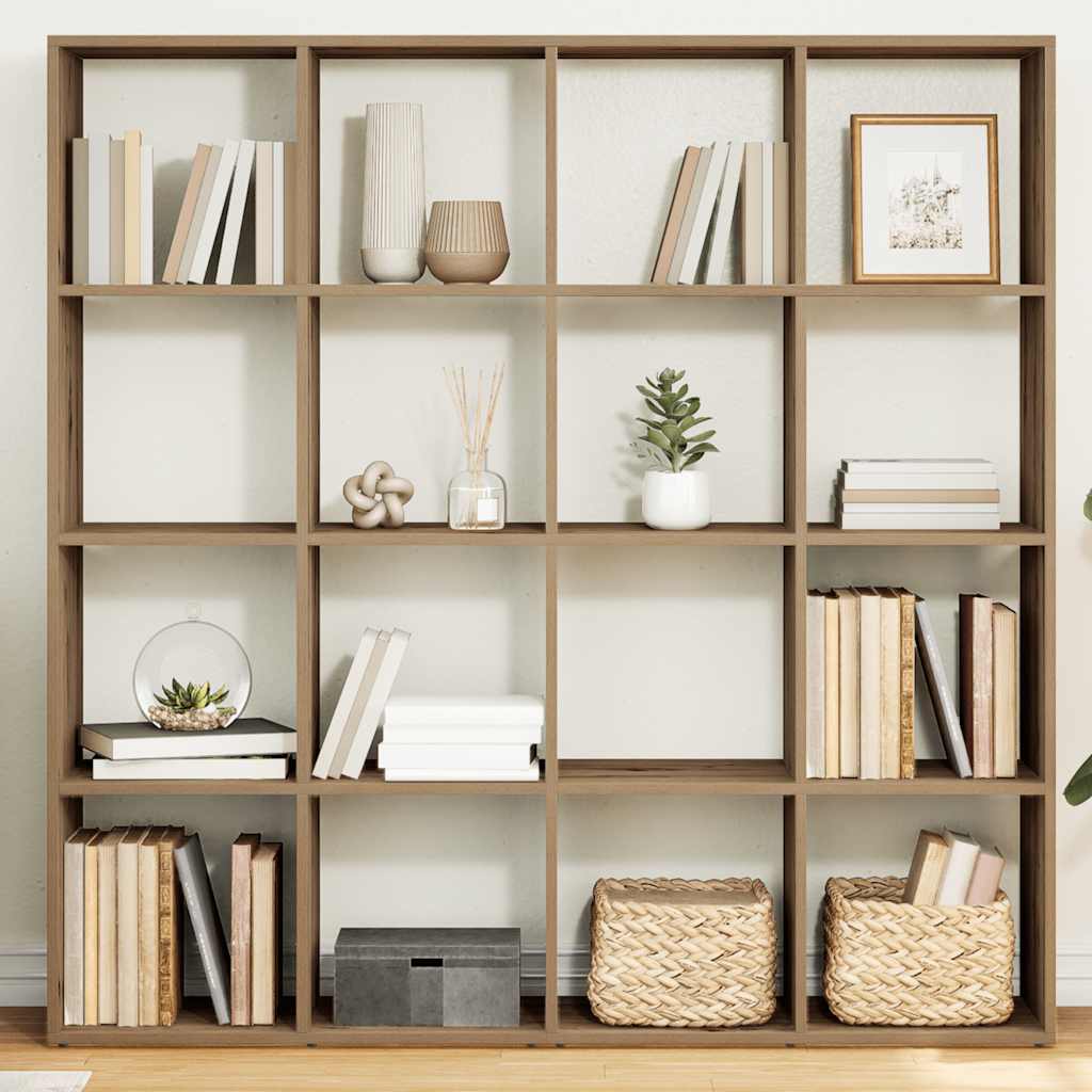 Bogskab 102X29X143 Cm Konstrueret Træ Egetræslook Artisian Oak