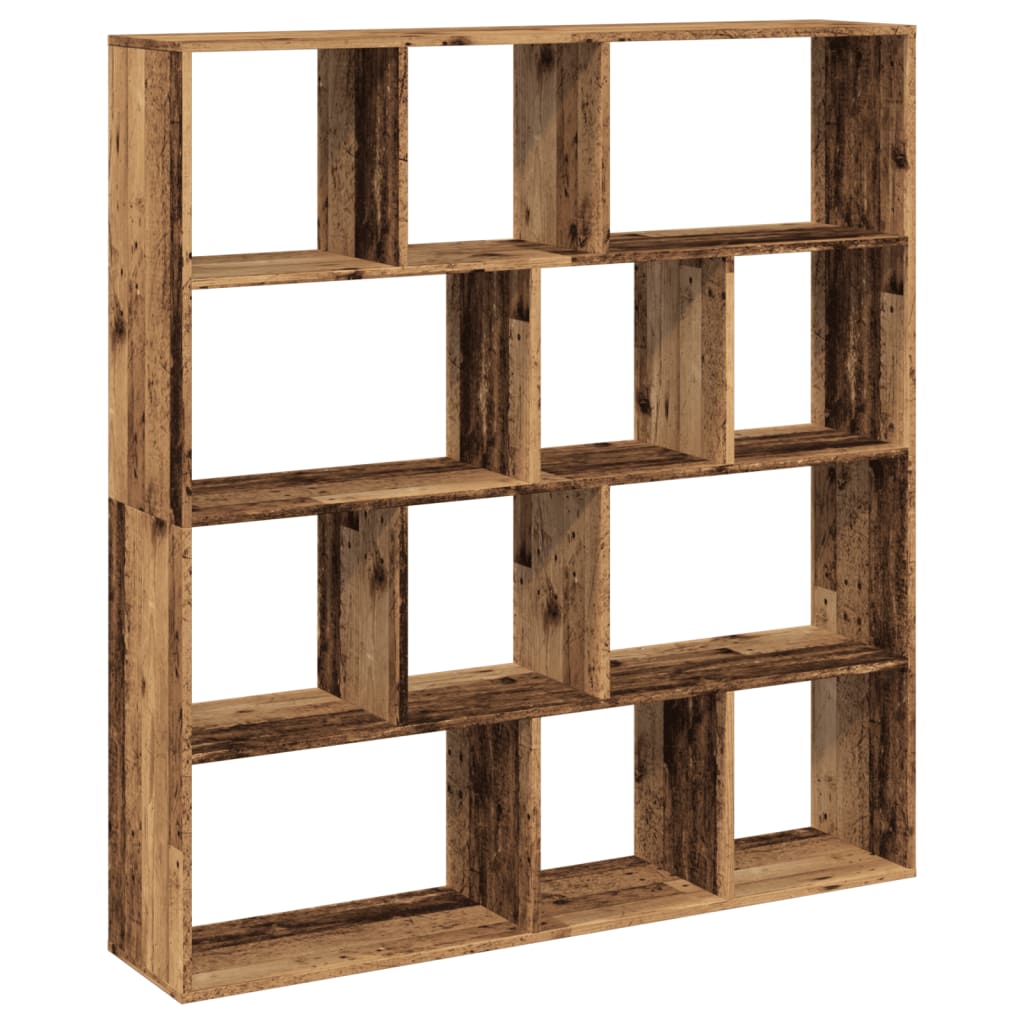 Bogskab 132X29X141,5 Cm Konstrueret Træ Look Gammelt Træ