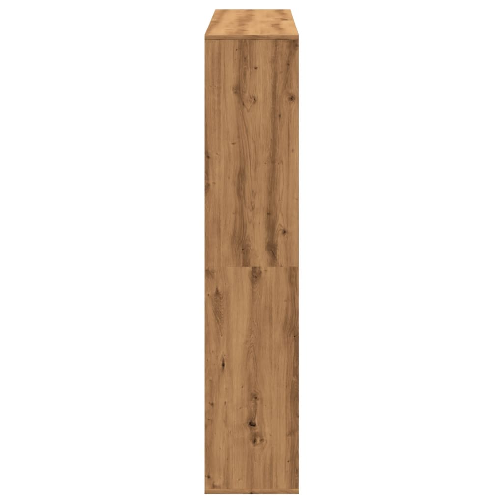 Bogskab 132X29X141,5 Cm Konstrueret Træ Egetræsfarve Artisian Oak