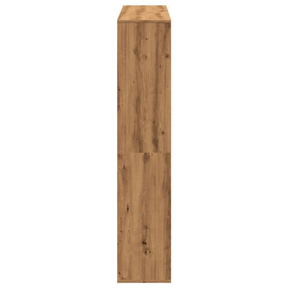 Bogskab 132X29X141,5 Cm Konstrueret Træ Egetræsfarve Artisian Oak