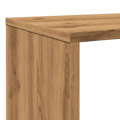 Bogskab 132X29X141,5 Cm Konstrueret Træ Egetræsfarve Artisian Oak