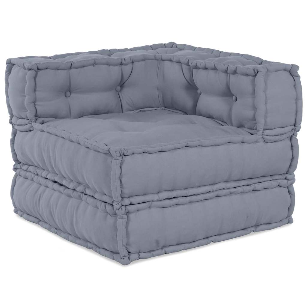 Modulsofa Grå 70 X 70 X 54 Cm Stof