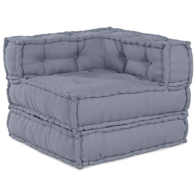 Modulsofa Grå 70 X 70 X 54 Cm Stof