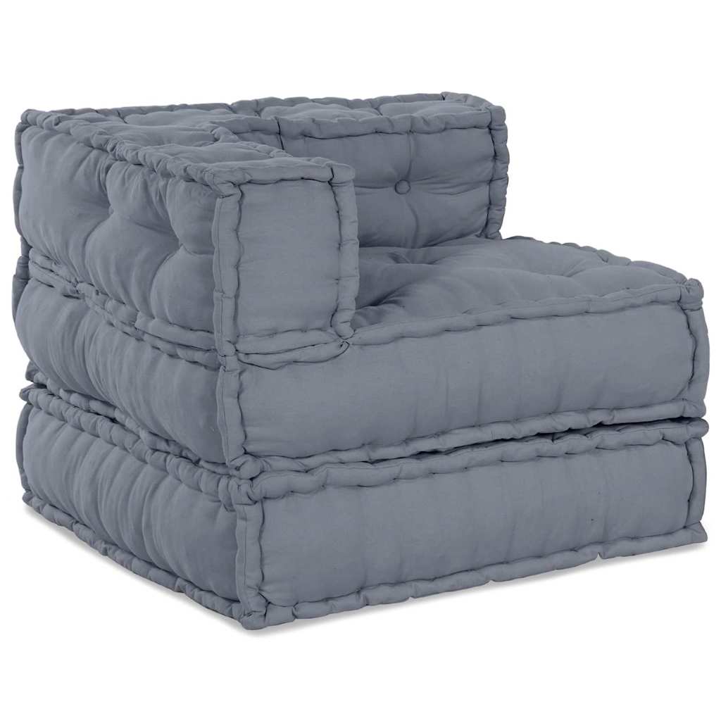 Modulsofa Grå 70 X 70 X 54 Cm Stof