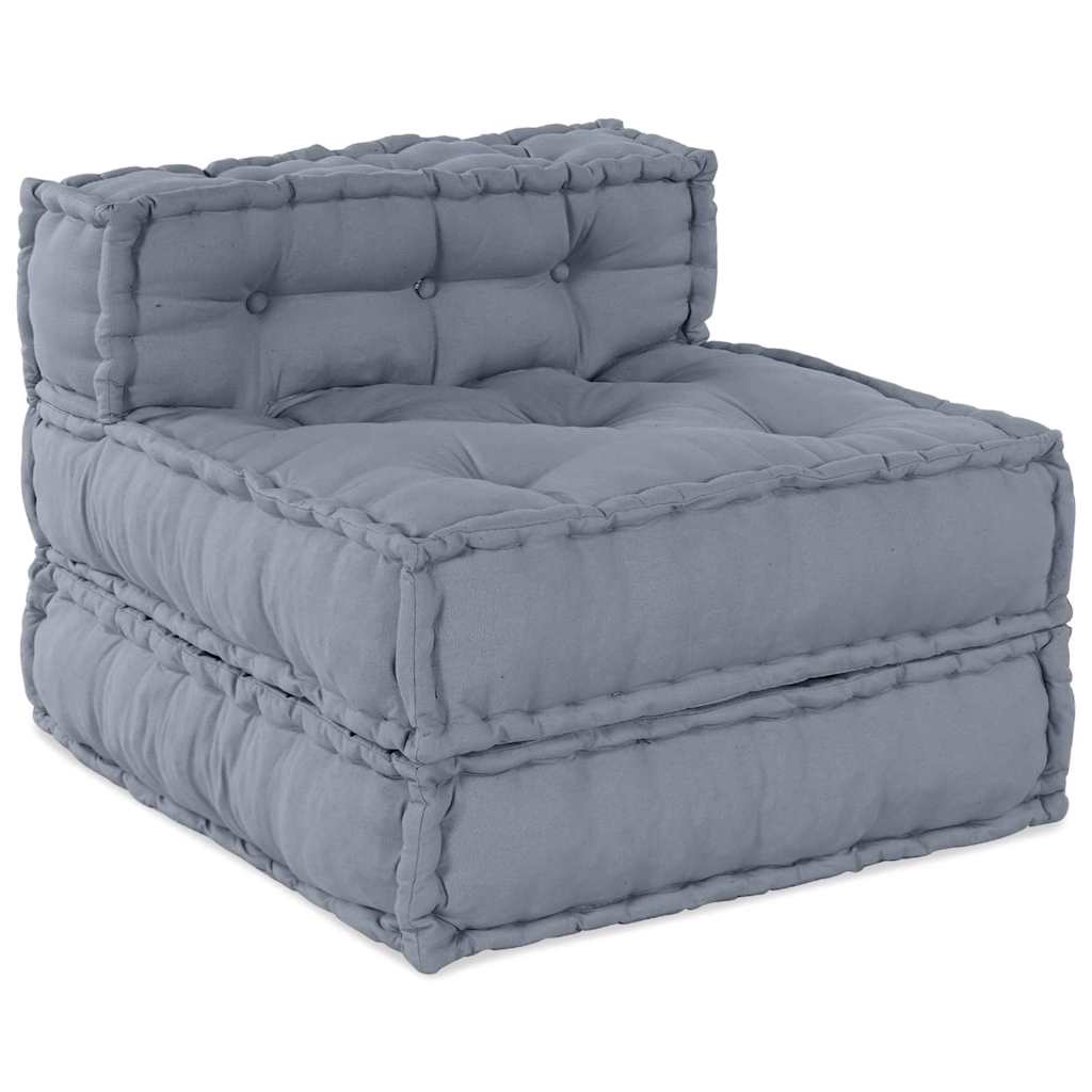 Modulsofa Grå 70 X 70 X 54 Cm Stof
