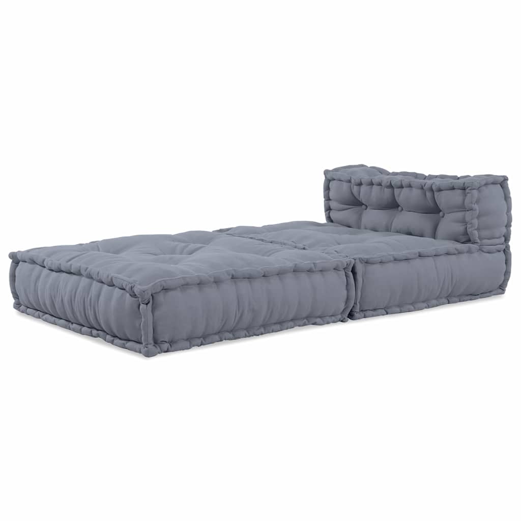 Modulsofa Grå 70 X 70 X 54 Cm Stof