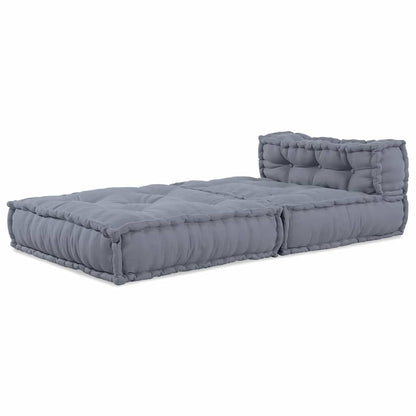 Modulsofa Grå 70 X 70 X 54 Cm Stof