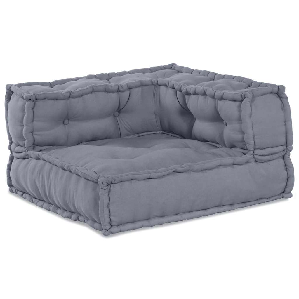 Modulsofa 2 Pcs Grå 140 X 70 X 36 Cm Stof