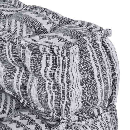 Modulsofa Stribet Grå 70 X 70 X 54 Cm Stof