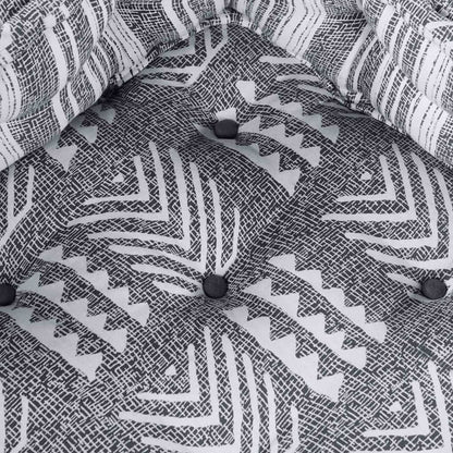 Modulsofa Stribet Grå 70 X 70 X 54 Cm Stof