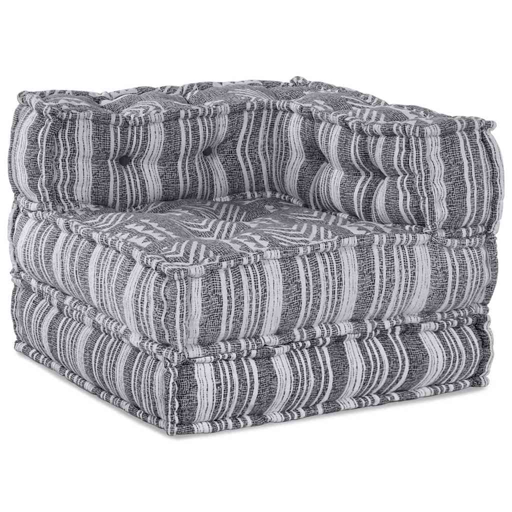 Modulsofa Stribet Grå 70 X 70 X 54 Cm Stof