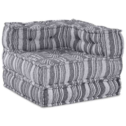 Modulsofa Stribet Grå 70 X 70 X 54 Cm Stof